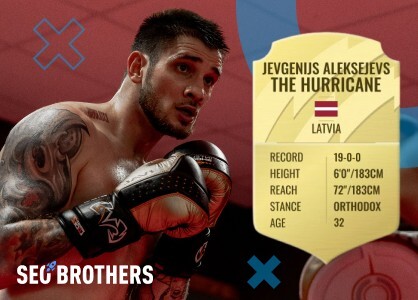 Jevgenijs 'The Hurricane' Aleksejevs. Profile and record